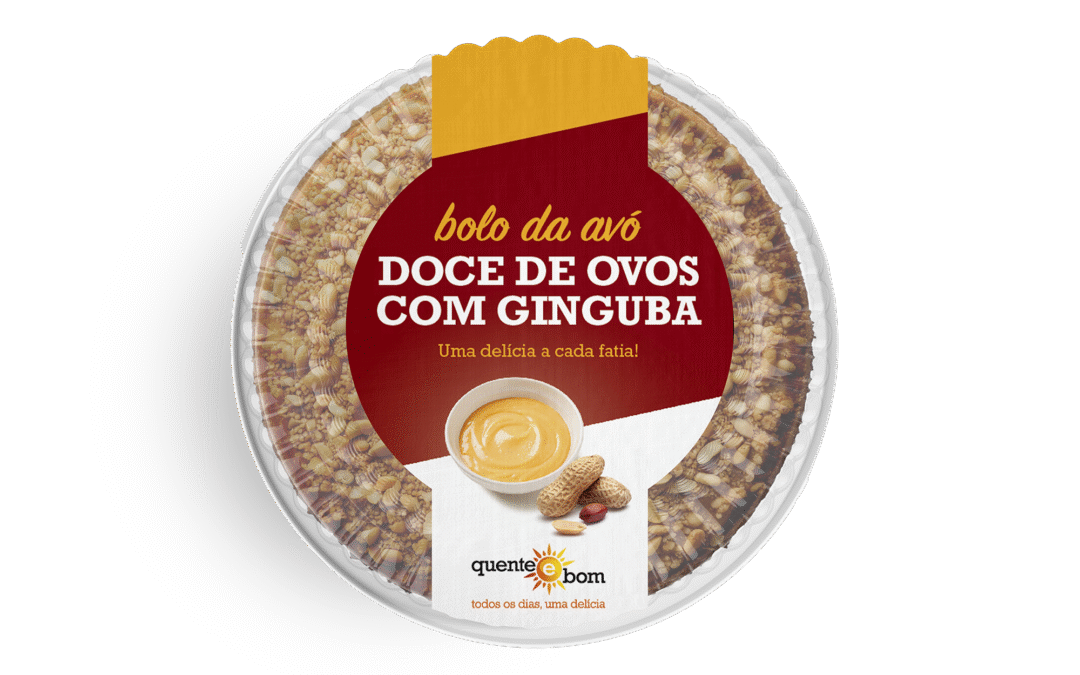 Bolo de doce de ovos com ginguba